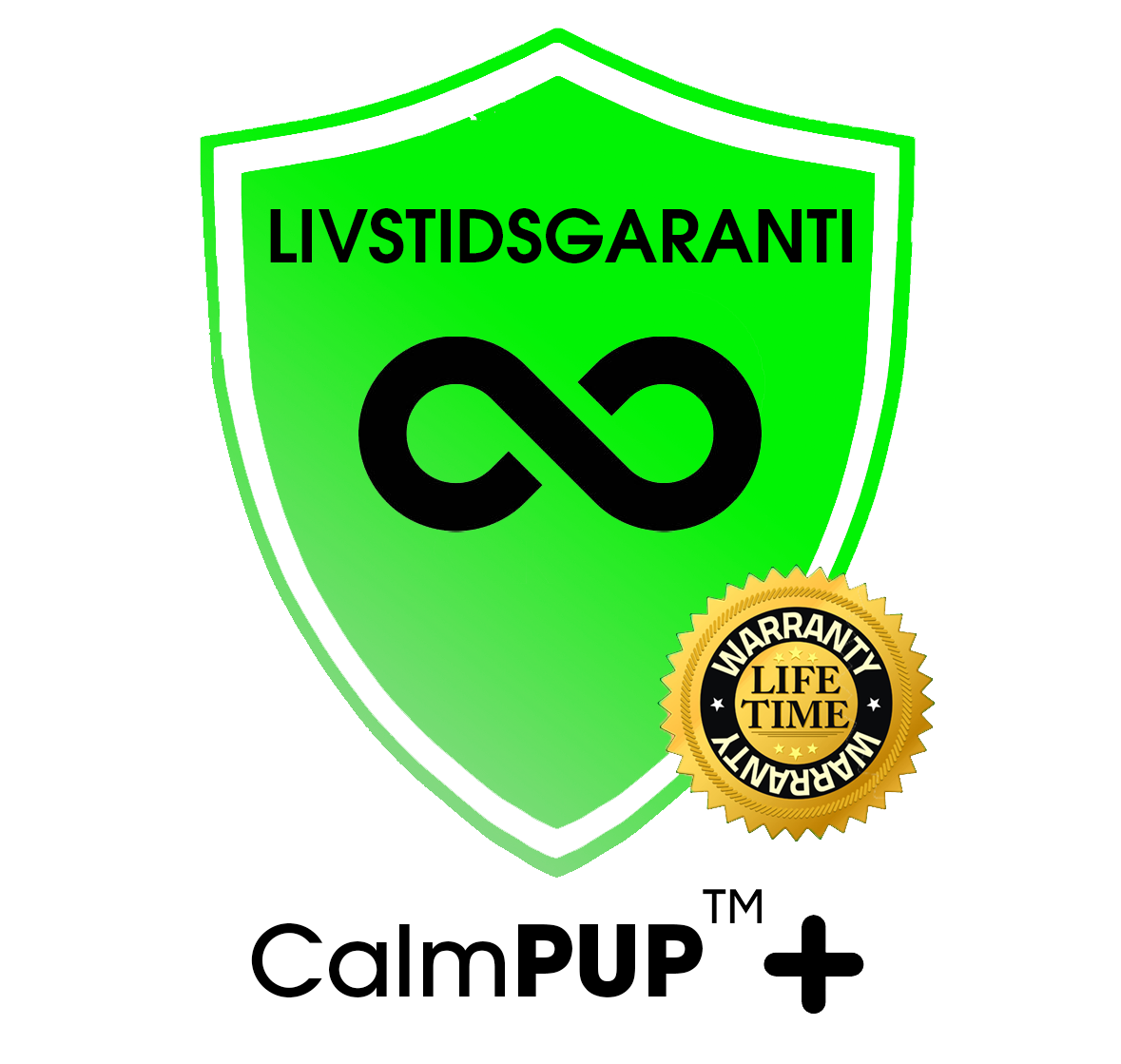 Livstidsgaranti for CalmPUP+