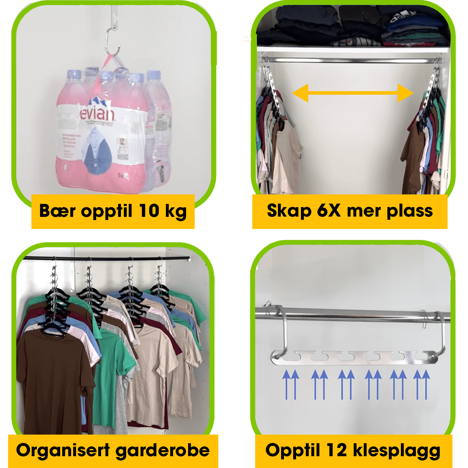 SmartHang™ - Multifunksjonell Kleshenger - NordKlover